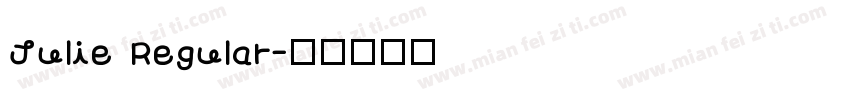 Julie Regular字体转换
